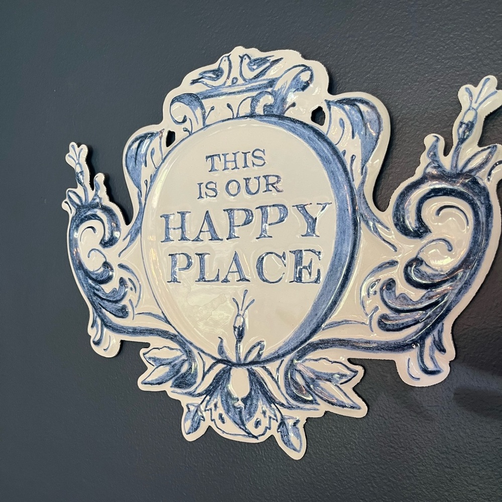 Fun tin wall decor. Ready to hang.